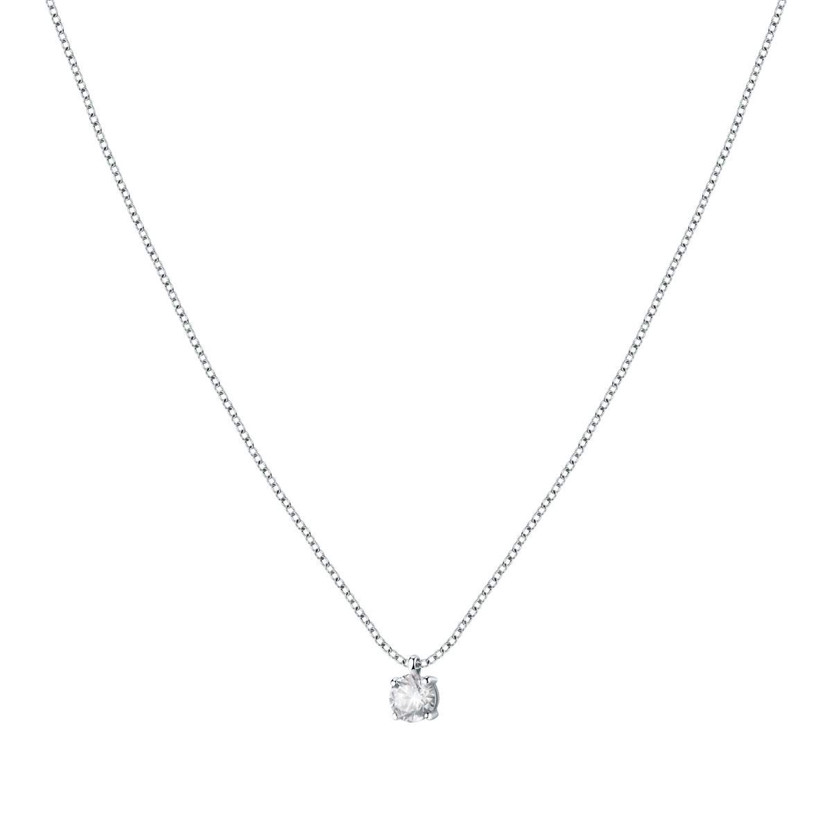 Morellato Collana Donna Collezione TESORI in Argento 925 Zirconia - SAIW98, Única, Metallo, Nessuna pietra preziosa