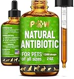 Dog Antibiotics for Infections, Kennel Cough, Wounds, UTIs, Allergies, Itching – Natural Antibiotics for Cats to Support Skin, Coat, & Digestion – Liquid Form for Oral Use – All Pet Ages – 2 oz
