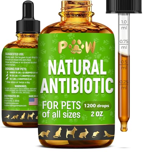 Dog Antibiotics for Infections, Kennel Cough, Wounds, UTIs, Allergies, Itching – Natural...