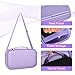Case for Charge 6 Portable Bluetooth Speaker, Waterproof Speaker Case with Adjustable Shoulder Strap, Hard Travel Storage Holder with Pockets for Charging Accessories (Box Only) (Purple)
