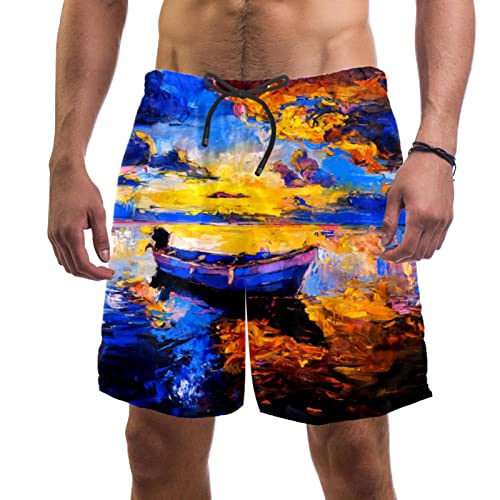 Maillots de bain pour hommes HadHfun : un short de plage confort qui reste sec après la baignade.
