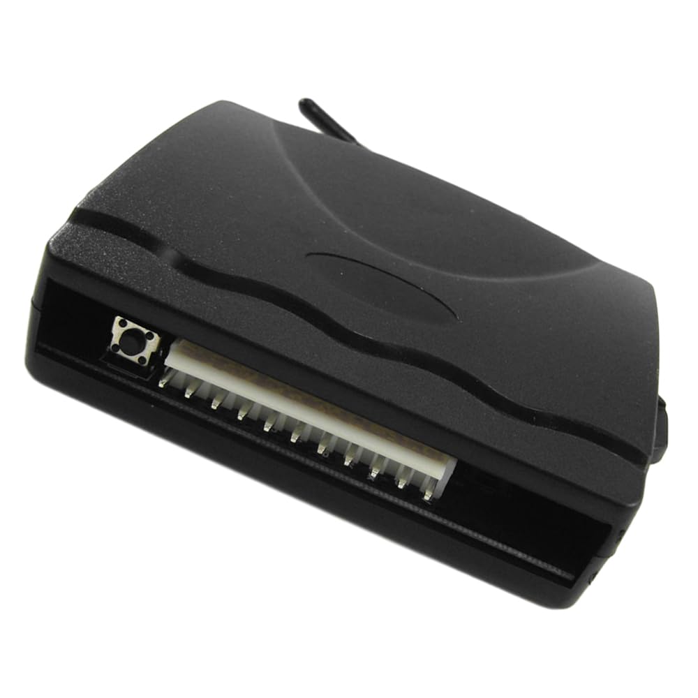 MASO Sistema de bloqueo de puerta central de alarma de coche de 24 V, negro, 2 mandos a distancia, compatible con camión, furgoneta, remolque, camión, vehículos de ingeniería