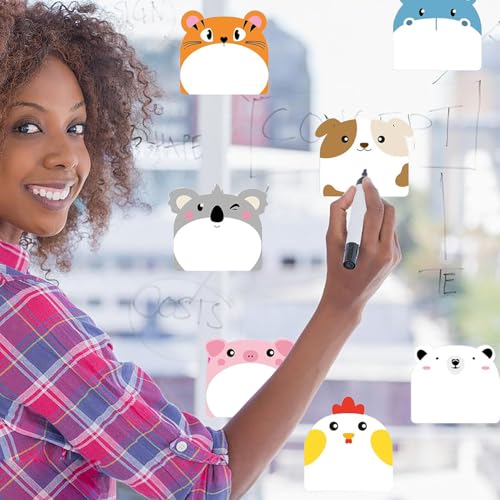 YPYMOD 12 Packungen Kinder Haftnotizen, Cartoon Niedliche Haftnotizen, Selbstklebende Notizblöcke für Schüler, ideal für Büro, Kinder, Studenten, Kindergeburtstagsgeschenk (6cm*5,5cm,12 * 30 Blätter)