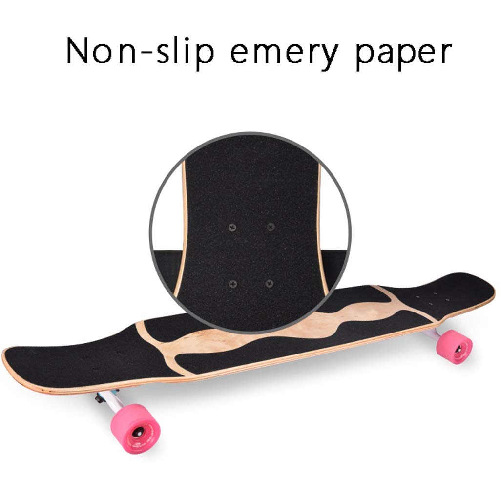 Planche à roulettes, Planche à roulettes Pro complète, 8 Couches en Bois d'érable Double Kick Tricks Skate Board Design concave pour débutant, Cadeau pour Enfants garçons Filles Jeunes