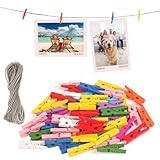 Décoration : les petites pinces en bois pour photos peuvent non seulement être utilisées pour accrocher des photos et des cartes postales. Les petites pinces à linge en bois mais aussi pour les décorations d'anniversaire et d'anniversaire ainsi que pour organiser de petits vêtements. De la conservation de la vie à la décoration créative, les petites pinces à linge ont une grande utilité