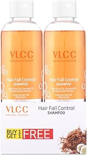 Hair Fall Control Shampoo - B1G1-350ml X 2 (700ml) | Stronger, Thicker Hair. Helps Control Hair Fall | Hair Fall Shampoo | Improved Scalp Health with Khus & Coconut Oil.