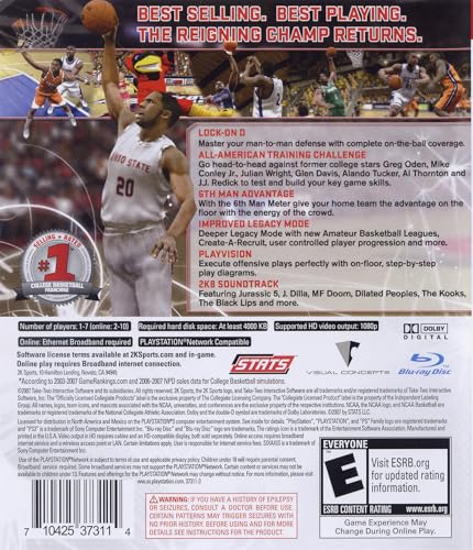 Image of College Hoops 2K8 - Playstation 3 (Renewed)