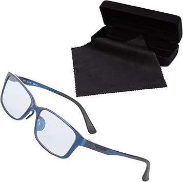 Amazon Co Jp Amazon限定ブランド Midi Bloom ミディブルーム Pcメガネ ブルーライトカットメガネ Hev90 カット メガネ ブルーライトカット 眼鏡 度なし メンズ おしゃれ パソコン用メガネ パソコン用眼鏡 色付き カラーレンズ カラー ブルー レンズカラー