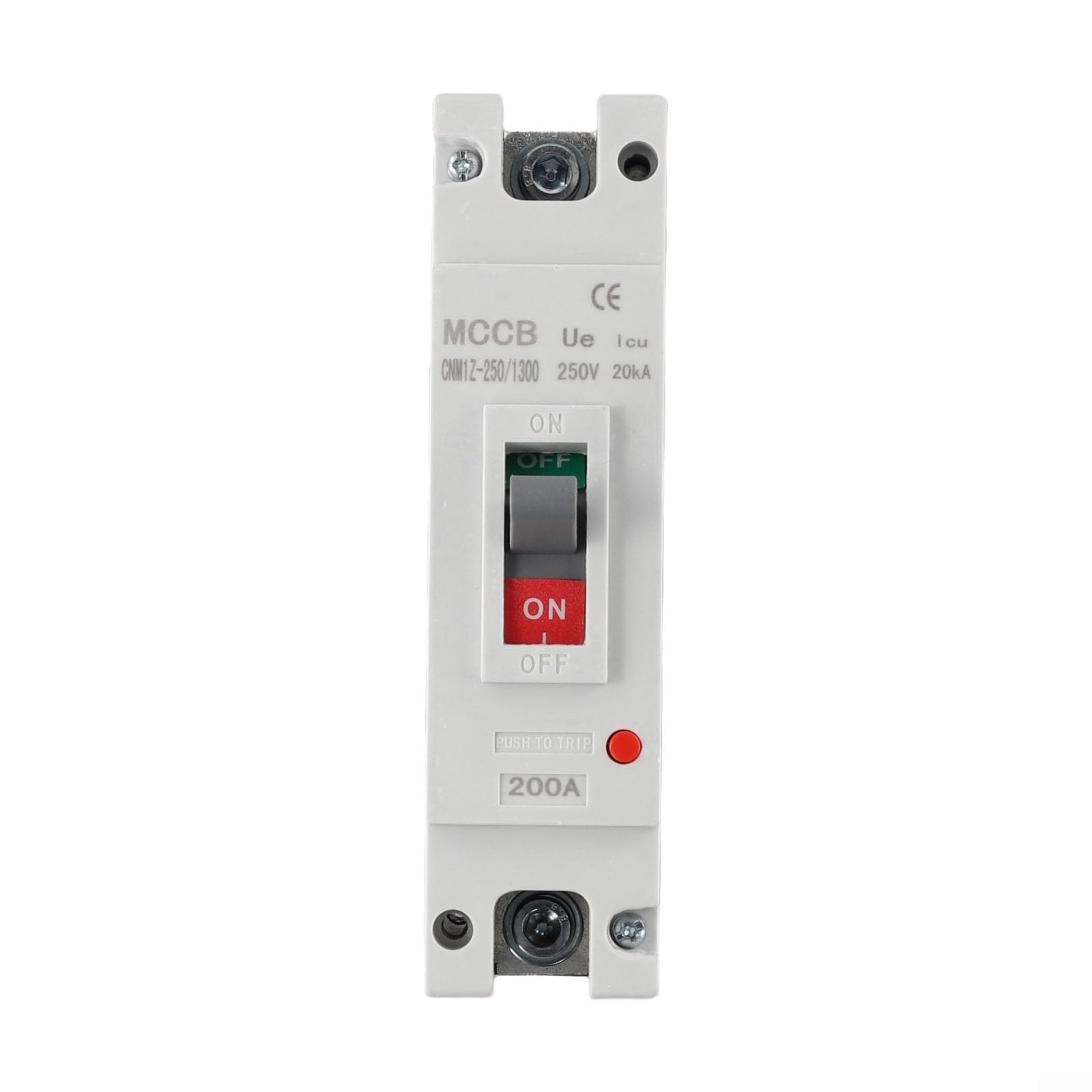 Interruttore CC 1P 200 A 12 V-500 V con potenza di spegnimento 35 kA per impianti solari e eolici, alloggiamento robusto per protezione da sovraccarico e cortocircuito nei sistemi a corrente continua