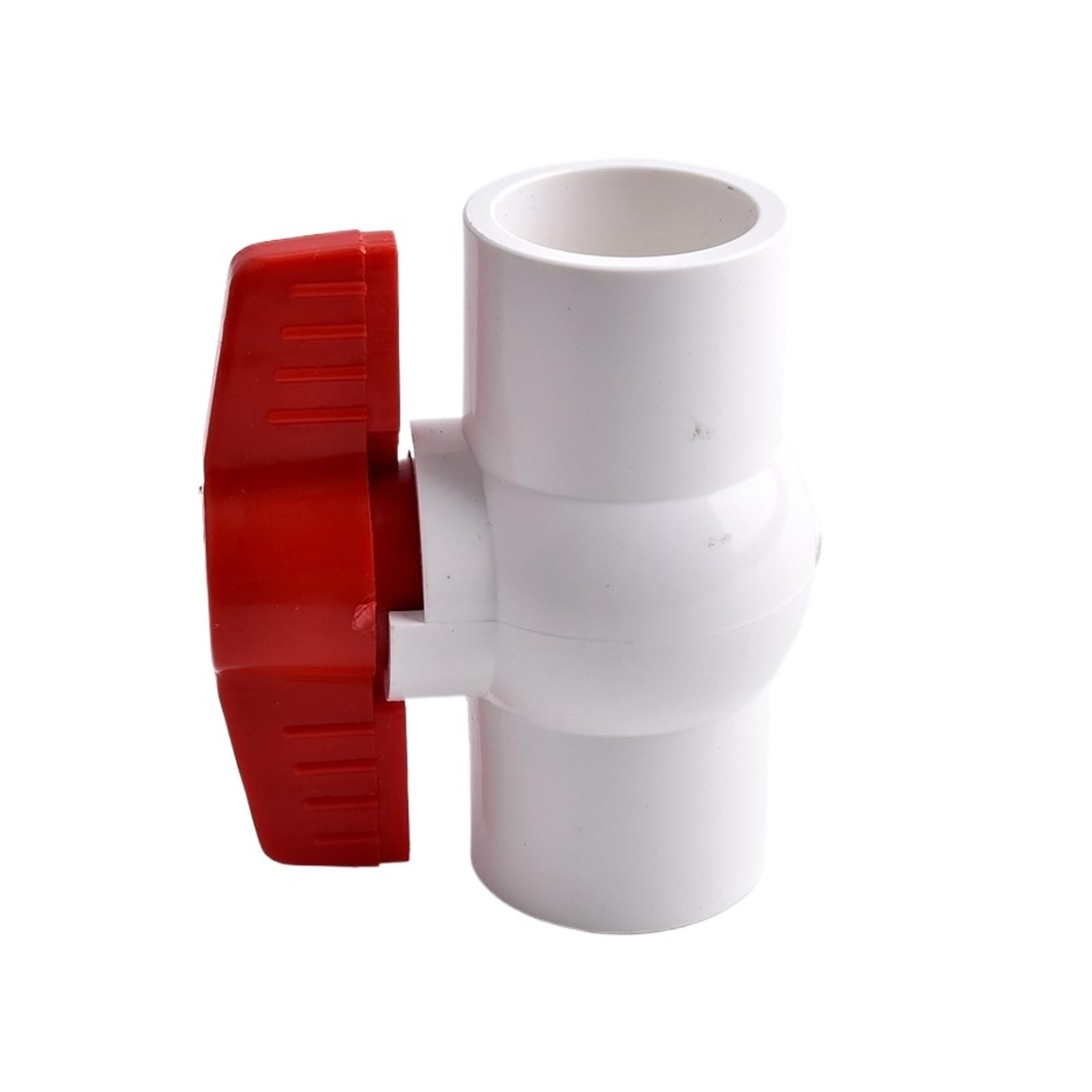 CHATROOM 1 Stücke Flache Buchse Kugelhahn PVC-Rohrkupplung Bewässerungsanschlüsse Gartenbewässerung Aquarium Tank Joint ID 20~110mm(White Color,ID 110 mm)