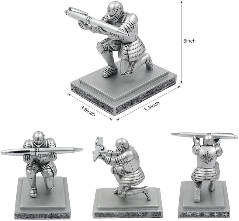 騎士のペン置き Amazon.co.jp: HDMbigmi King's Guard Knight Pen Holder Pen Stand