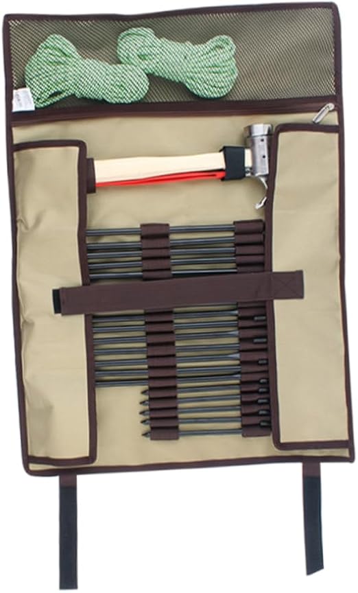 POPETPOP Nail Storage Bag Tool Kit Storage Bags Tent Hammer Storage Bag Tent Peg
