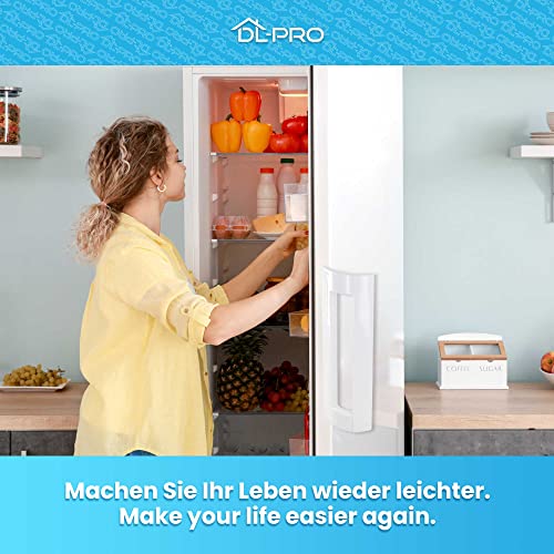 DL-pro Universal Kühlschrankgriff Türgriff Befestigungsabstand 10,5-16 cm Griff für Kühlschrank Gefrierschrank Kühl-Gefrierkombination | Länge: x cm