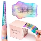 MelodySusie Nail Forms for Nail Extensions 100PCS, Long Length and Strong Adhesion, for Acrylic, Builder Gel and Poly Gel, for Home DIY and Salon Tools