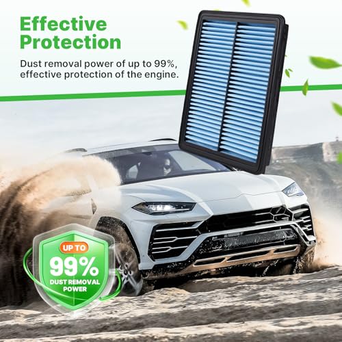 Image of 2PCS CA11942 Engine Air Filter Fit for Hyundai Sonata 2015-2019, Kia Optima 2016-2020 2.0L 2.4L Air Filter for MyCar Replacement Engine Filter Automotive Accessories# A90081