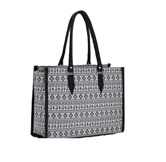 Womens Printed Handbag Stylish Spacious Shoulder Carry Bag For Daily Office Travel Casual Use Black-image-15