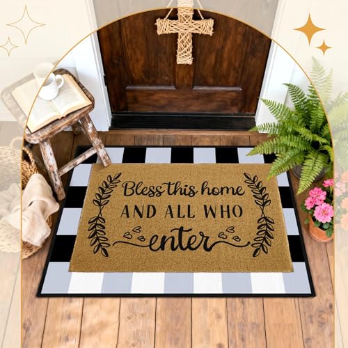 Alfombrillas cristianas de bienvenida 2 piezas 24x32 pulg. miniatura 4