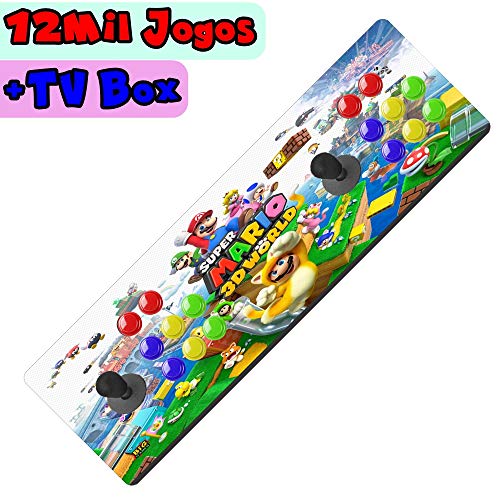 Fliperama Arcade Duplo Portátil Ventura Games - Ryu c/ 7.200 Jogos