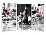 Dining Room Decor Red Wine Wall Decor for Bedroom Kitchen Wall Art Kitchen Wall Decor Black and White Wall Pictures Decorations for Living Room Modern Art Framed Canvas Prints Artwork Paintings