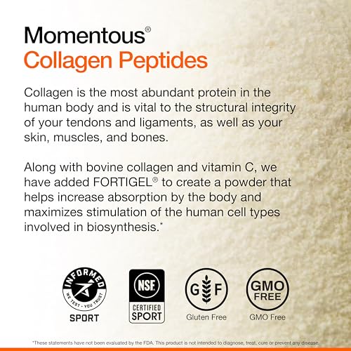 Momentous Grass Fed Collagen Peptides Powder - Collagen Protein Powder for Hair, Skin, Nails & Joint Health Support - Collagen Powder with Fortigel & Vitamin-C - Collagen for Women & Men, 30 Servings - Image 5