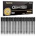 Ultra Fine Point Permanent Markers, Taotree 30 Pack Dual Tip Black Ink Permanent Art Marker Pens for Doodling, Marking, Writing, Drawing, Work on Paper, Plastic, Wood, Rock, Great Back to School Gift