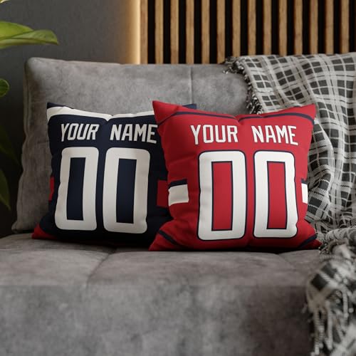 Image of ANTKING Throw Pillow 2 Packs Personalized Custom Any Name Number for Men Women Boy Gifts
