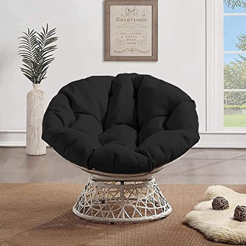 Yoosing Bodenkissen 80cm/31.49in, Festes Sitzkissen, glatten, strapazierstarkem Gewebe, Gemütliche Gartenkissen und Bierbankauflagen - Schwarz