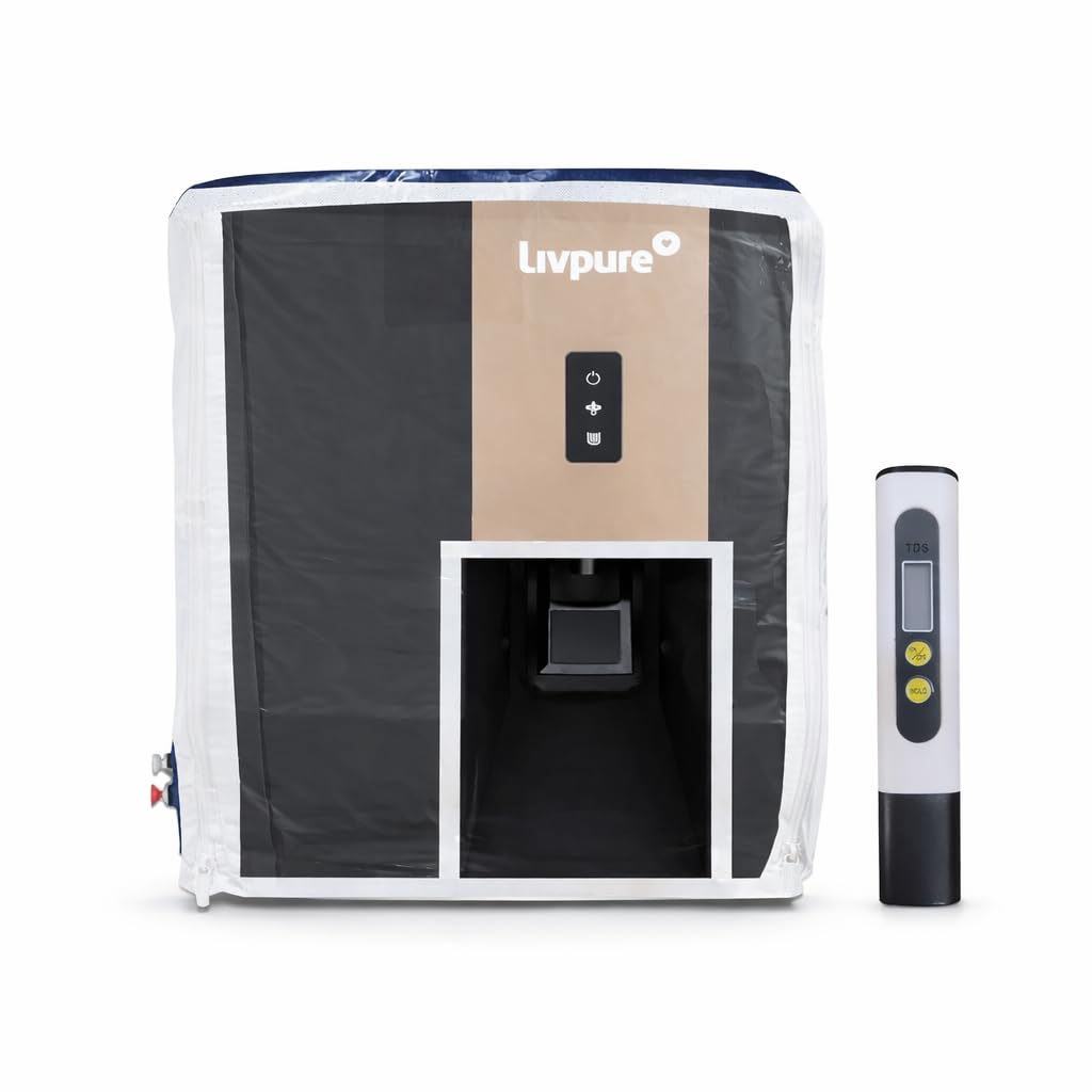 Water Purifier Cover with Digital TDS Meter for Livpure Allura Premia RO | Waterproof Dustproof Cover with Transparent Front | Total Dissolved Solids PPM Tester-image-15
