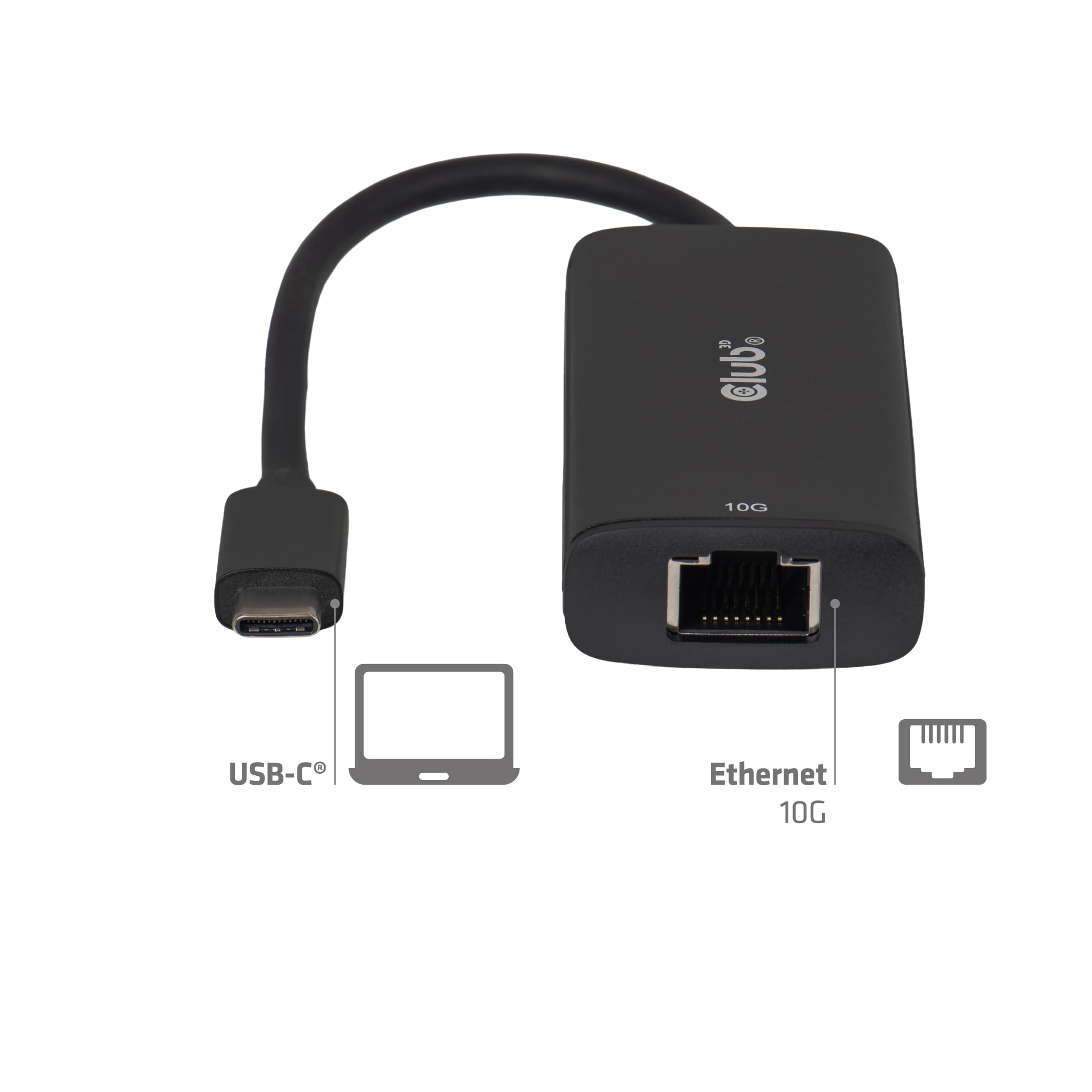 Club3D CAC-2531 USB-C® a RJ45 10G adattatore Ethernet