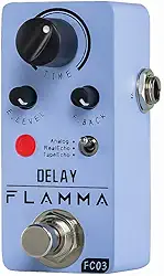 FLAMMA FC03 Pedal Delay Guitarra Elétrica 3 Modos de Efeitos de Atraso Analógico Real Echo True Bypass