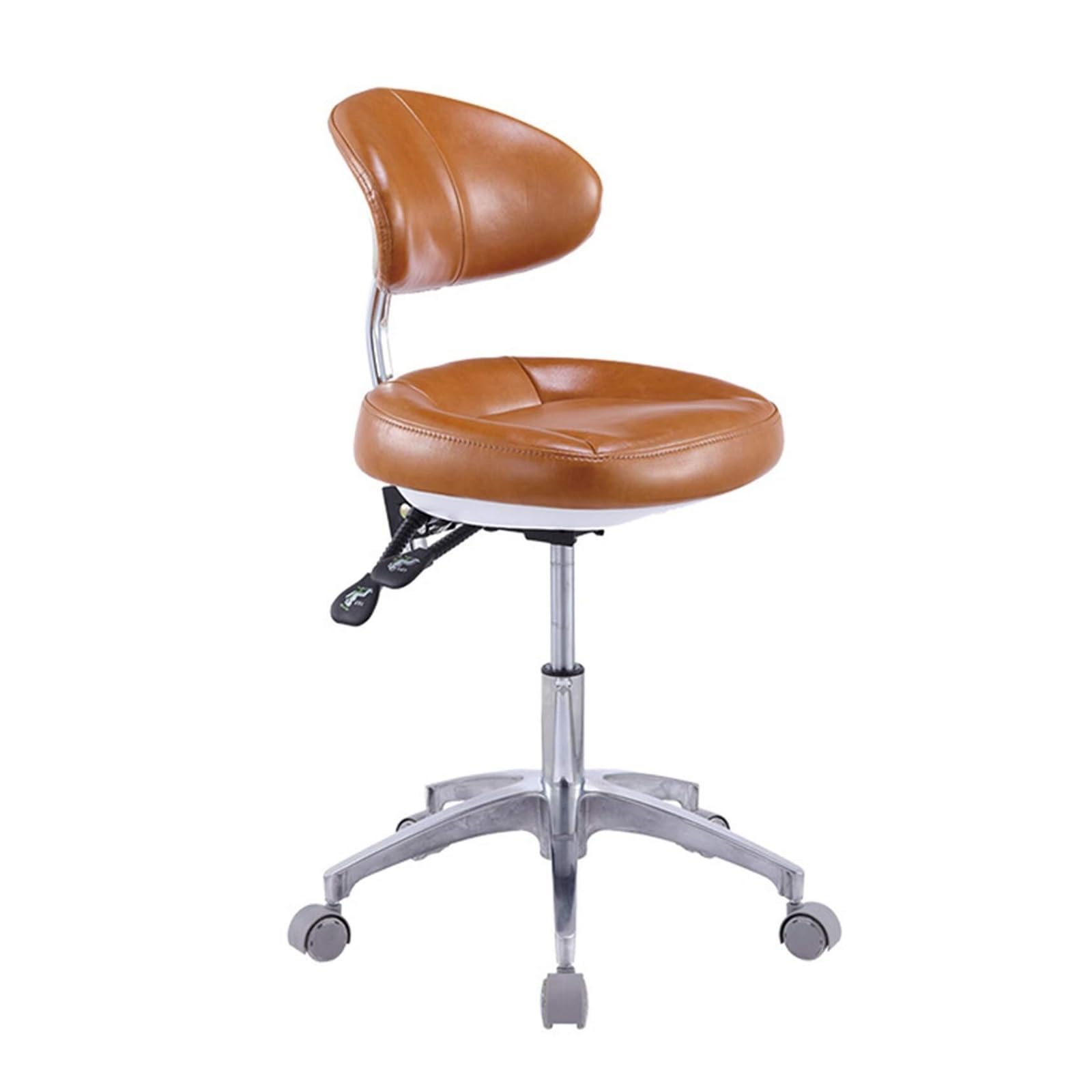 Krzesło dentystyczne do taboretu lekarskiego, mobilne krzesło dentystyczne ze skóry, taboret dentystyczny, obrotowy fotel do salonu piękności, taboret do spa
