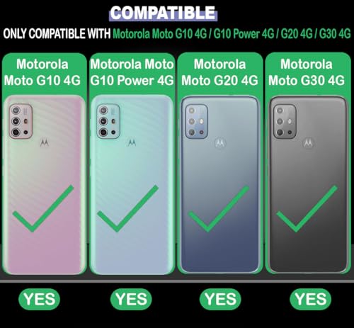 Image of Back Cover | Full Camera Protection | Premium Liquid Silicon Case | Flexible Bumper Case for Motorola Moto G10 4G / G10 Power 4G / G20 4G / G30 4G (Dark Blue)