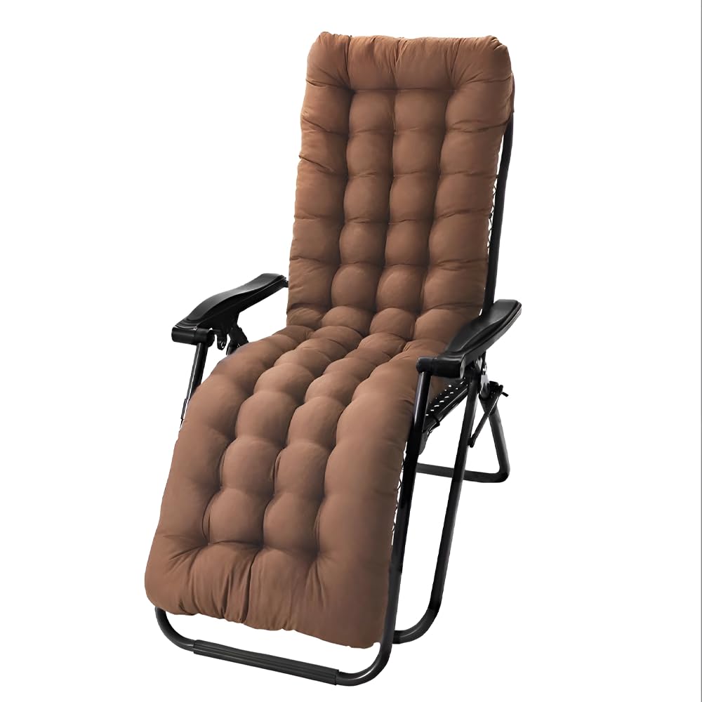 Mediawave Store - Tumbona gravedad cero, silla plegable con cojín acolchado, silla con respaldo reclinable, silla de jardín, acero, textileno, plegable, silla Gravity (1, marrón)