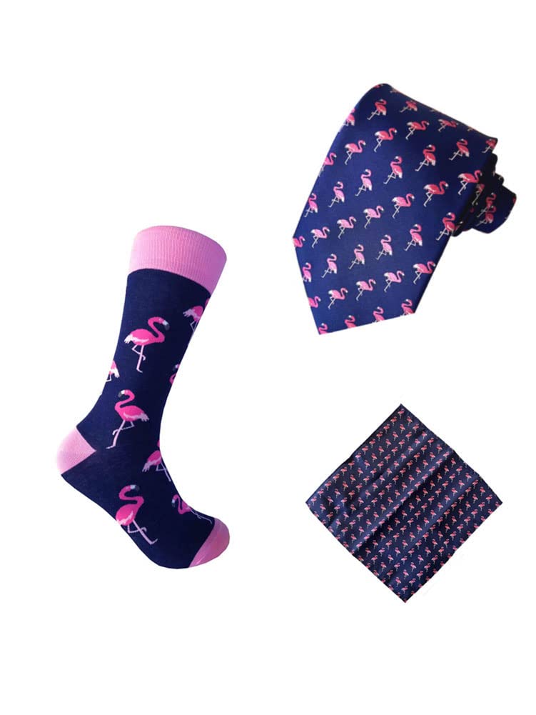 Mens Socks & Necktie and pocket square Set