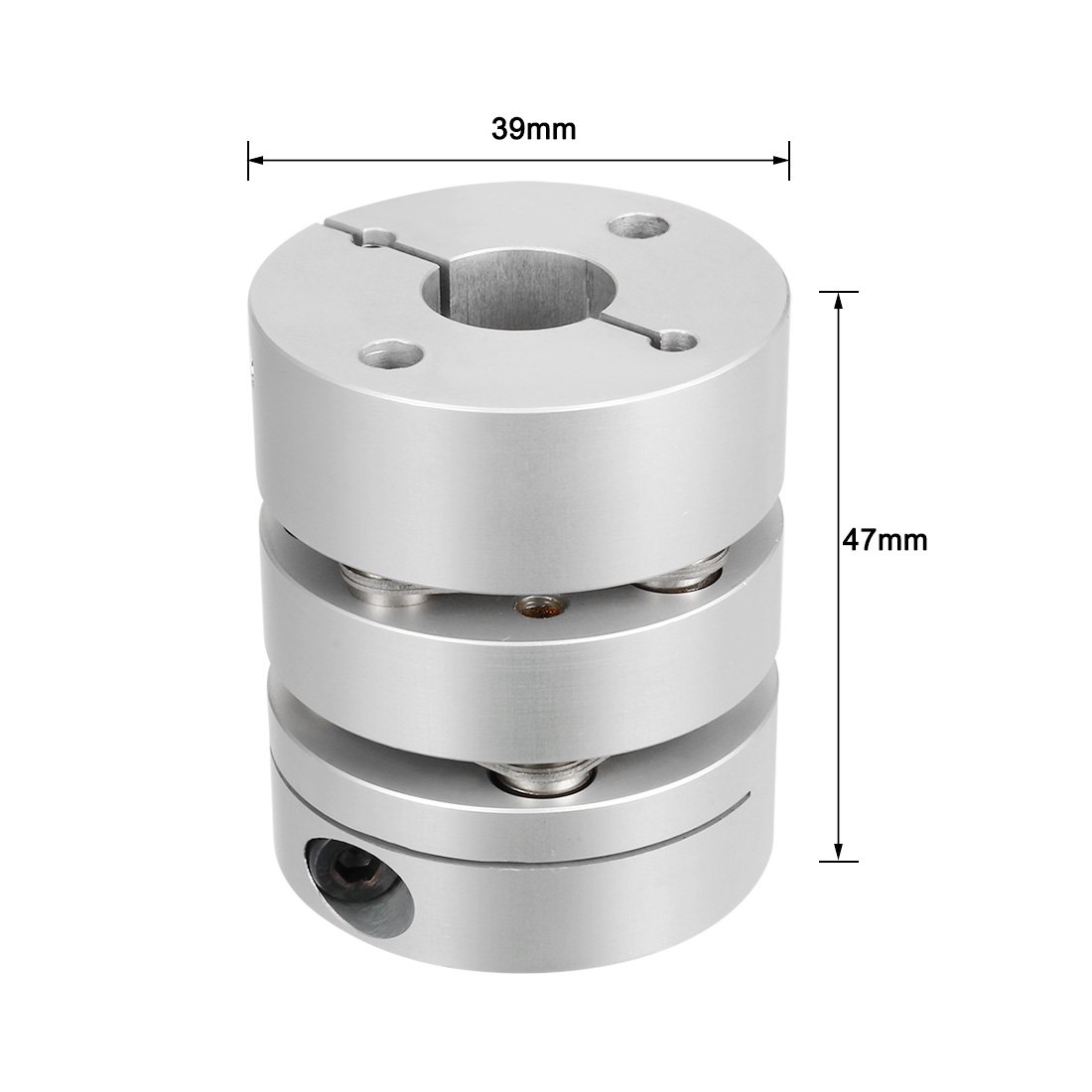sourcingmap 14mmx14mm Clamp Tight Motor Shaft 2 Diaphragm Coupling Coupler, 14-14mm - Image 2