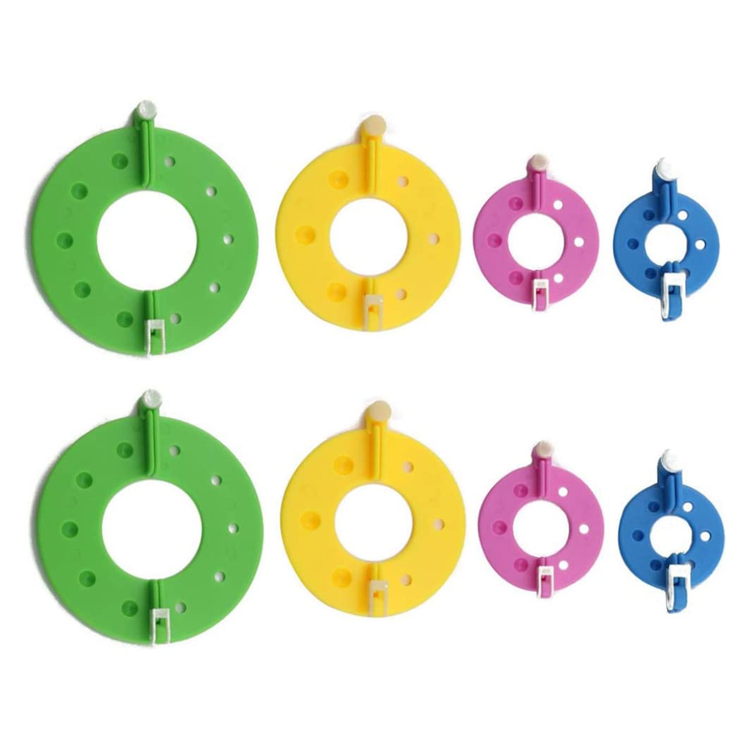 Pom Pom Maker Portable Multi Size Fluff Ball Needle Knitting Tools 8pcs Needle Knitting Tools Fluff Ball Maker Fluff Ball