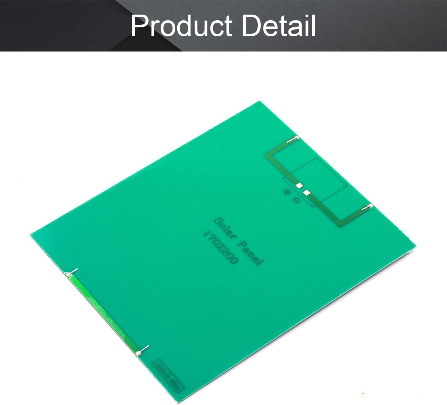 Fielect 12V 6W Polycrystalline Mini Solar Panel Module DIY for Light Toys Charger 170x200mm 1Pcs