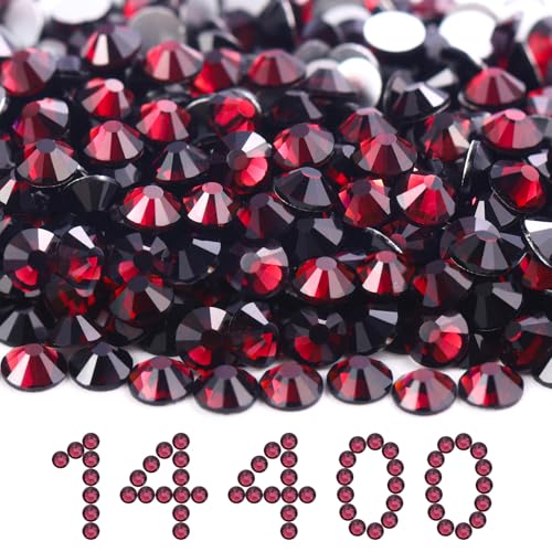 Image of Flatback Rhinestones Bulk, 14400PCS Purple Rhinestones for Clothes DIY Decoration Crafts, Purple, SS20, 4.6-4.8mm