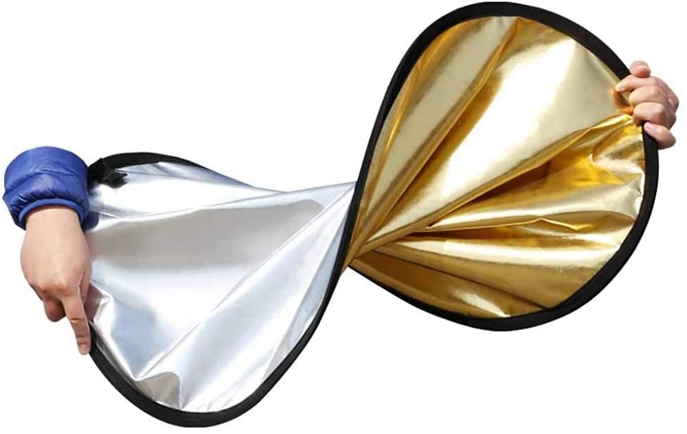 Reflector de fotografía Reflector de luz de Disco múltiple Redondo Plegable 5 en 1 portátil para Estudio o Cualquiera para iluminación de fotografía de Estudio