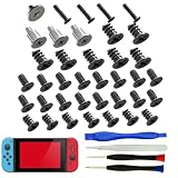 CTHTBZ 40PCS with Tweezer Screwdriver Opening Tools Repair Replacement Kit Full Screws Set for Nintendo Switch...