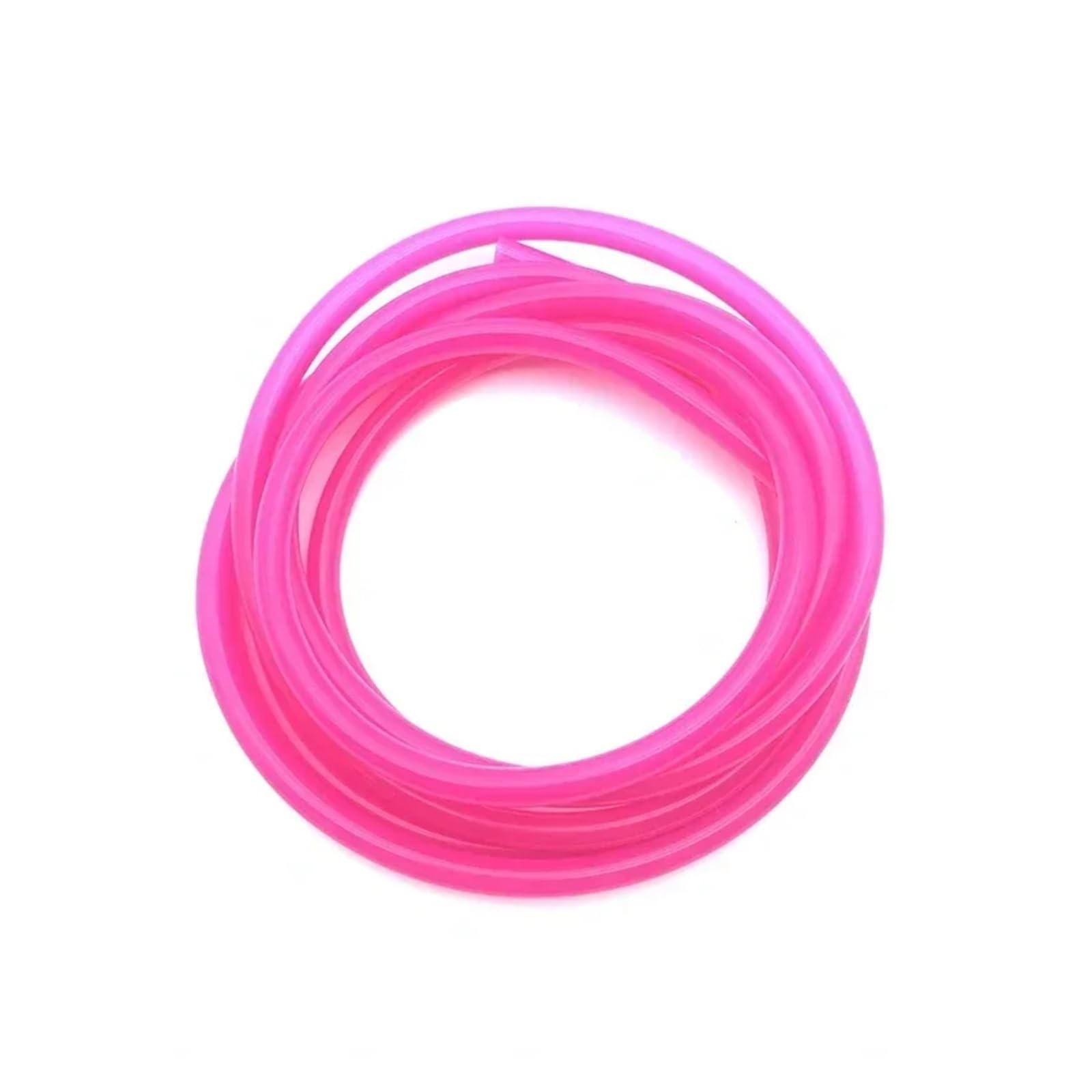 Tubo de silicona flexible con acabado premium en color rosa para conducción segura