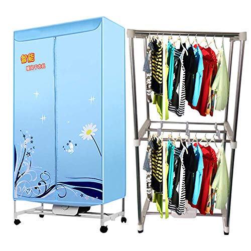 QAZ~1200w Trockner, Silent-Energiespar-Heißluft-Baby-Trockner Doppel Edelstahl Innen Nasse Wäsche Warmlufttrocknung Garderobe