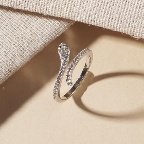Image of SALTY Anti Tarnish Finger Ring for Women | Adjustable Fancy Jewellery Design | Fashion Accessories for Girls | Minimal Jewelry | Gift for Diwali, Christmas, Marriage, Birthday