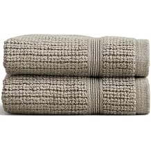 Preston Lane Douro Washcloth Set &ndash; 2 Pack Luxury Cotton Towels, Ultra Soft &amp; Absorbent, Quick-Dry Spa-Quality Bathroom Towe