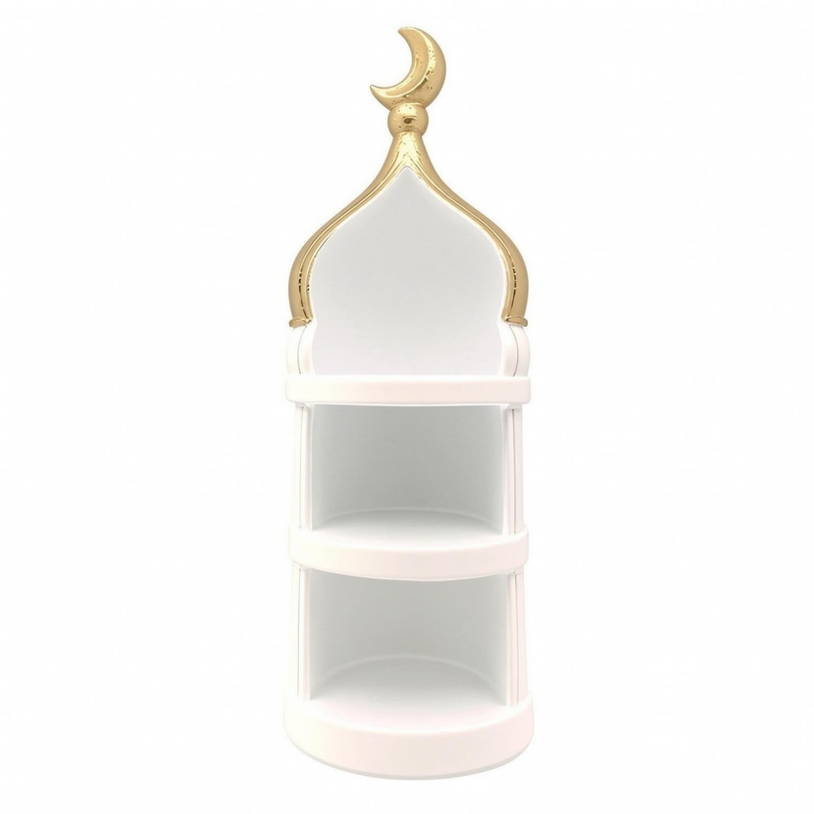 Sharplace Golden Teelichthalter mit Mondsichel, Style to 3