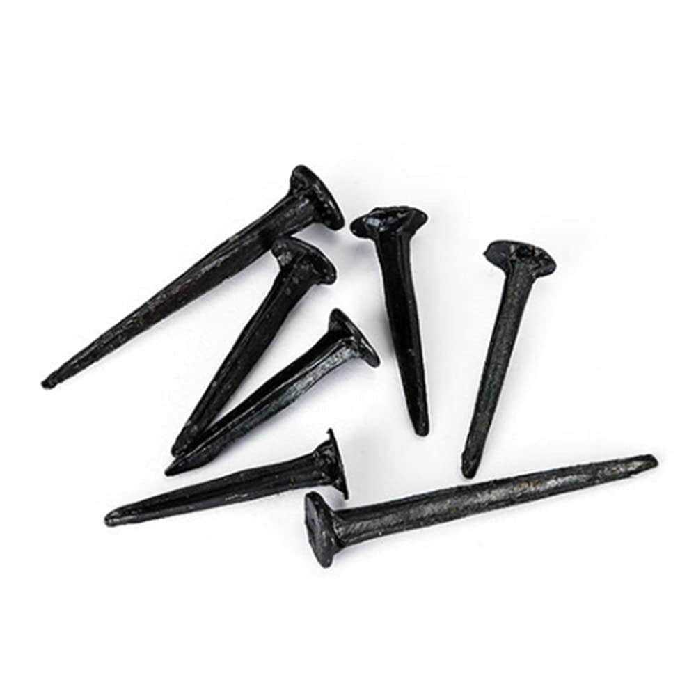 Clavos de ferretería, clavos de acero para ladrillos, Clavos de hierro negros pequeños, for clavos, for reparación calzado, aproximadamente 100 gramos - 19 mm(13mm)