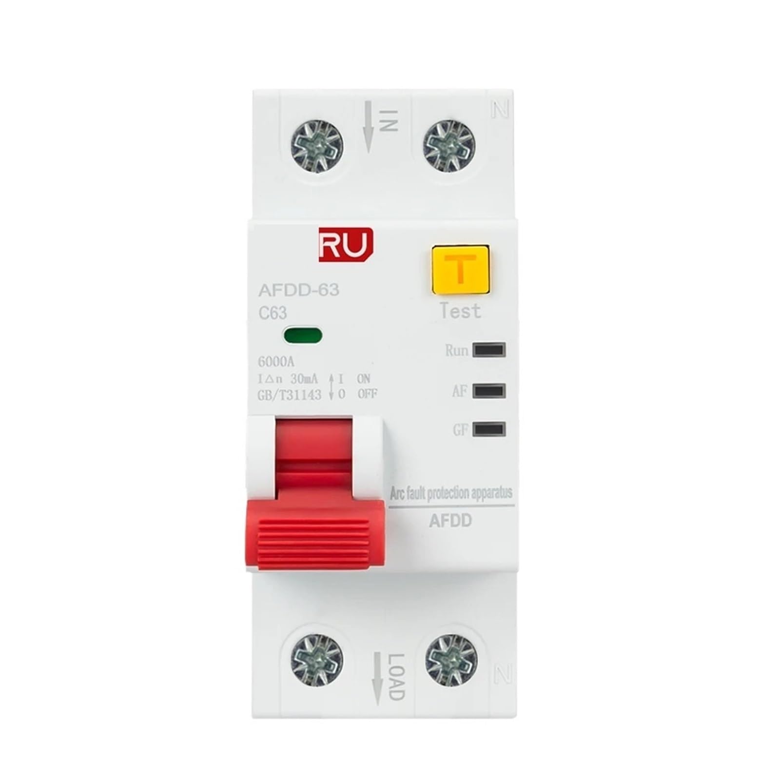 Disjoncteur défaut d'arc RCBO MCB 16A pour éviter les incendies électriques internes