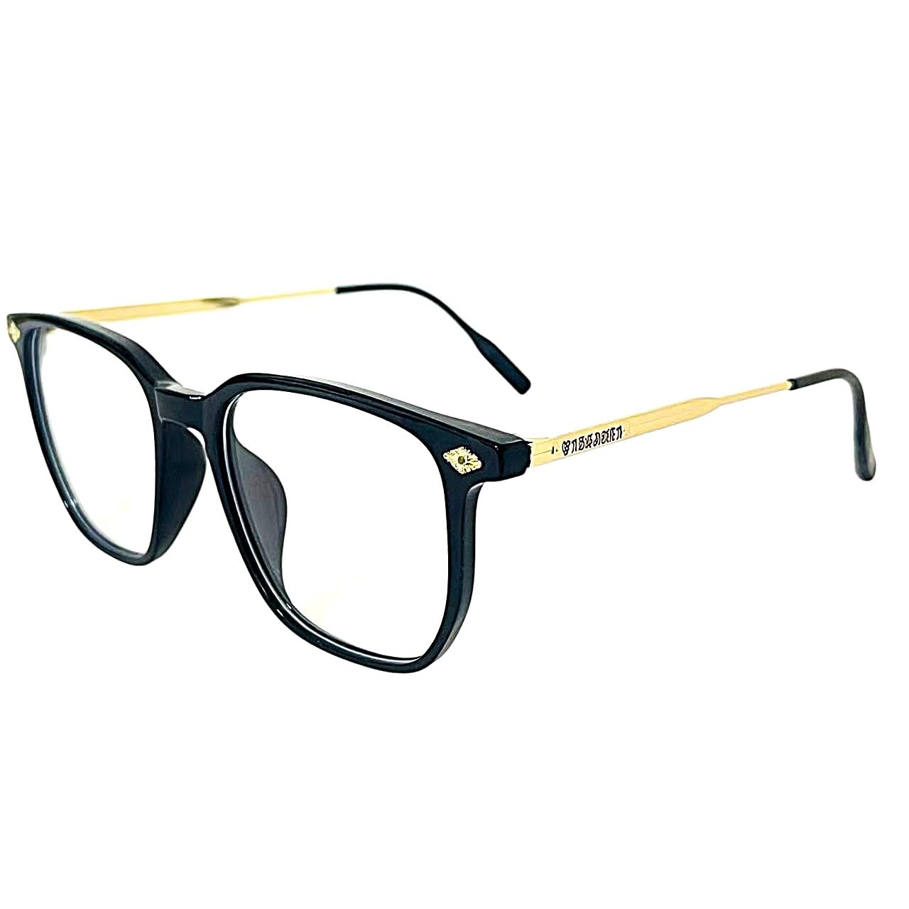 Amazon | [KING-69] ウェリントン型 伊達メガネ 黒縁眼鏡 クリア