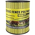 NQN Upgrade Electric Fence Polywire 1650FT,500 Meters, 6 Stainless Steel Strands for Reliable Conductivity, Portable Electric Fencing, UV Resistant, Rust Resistant, Highly Conductive, Easy to Install
