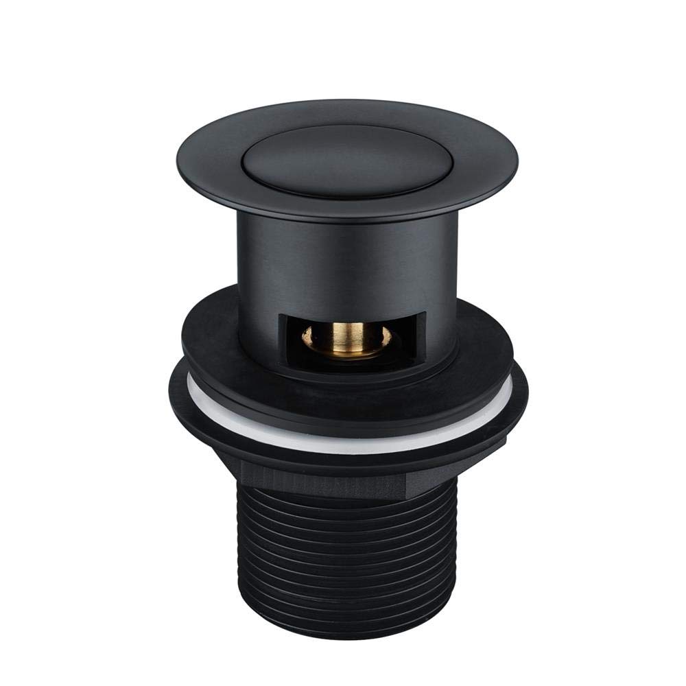 Home Store Black Slotted Clicker Basin Waste